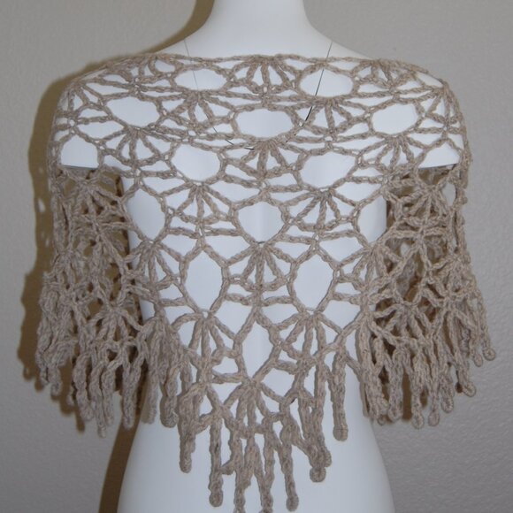 NEW Handmade, 100% Natual Wool, Allure Wavy V Scarf, 8'L & 2'D - Picture 3 of 7